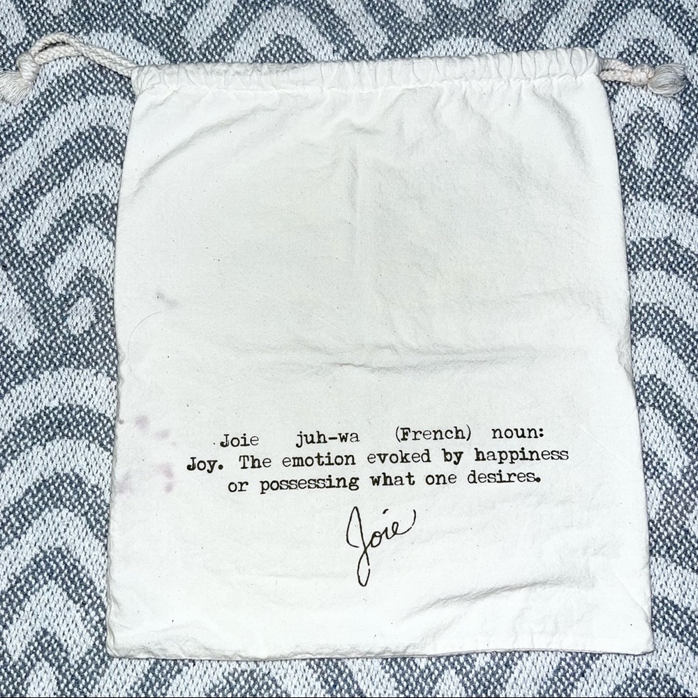 JOIE Luxury Designer White Drawstring Dust Bag Small-Medium